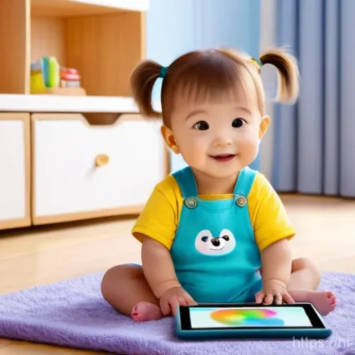 Home 14 베이비버스 관련 온라인 커뮤니티 - **Prompt 1: Joyful Digital Learning with BabyBus**
"A happy and curious toddler, aged 2-3 years ...